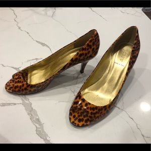 J. Crew Joley Tortoise Peep Toes